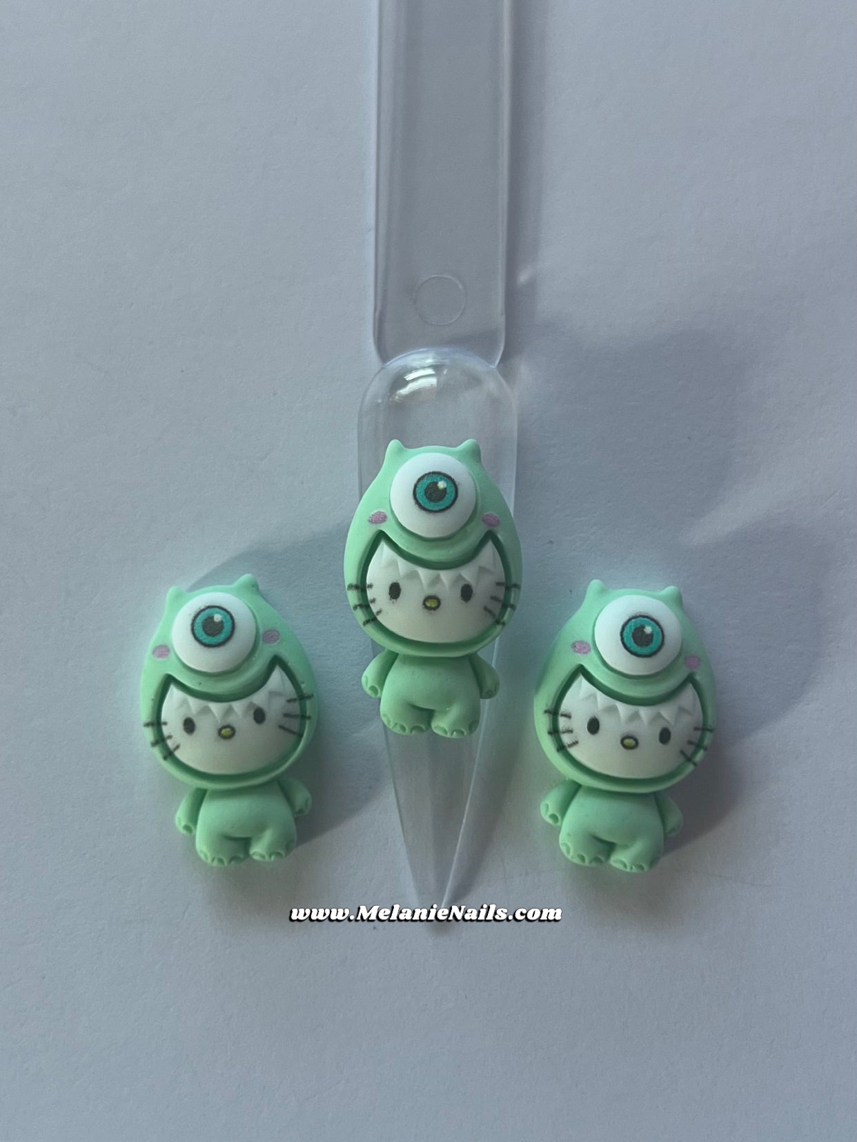 Mint Green Kitty Nail Charms