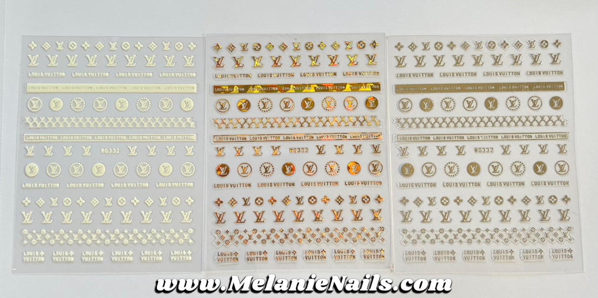 LV Nail Stickers