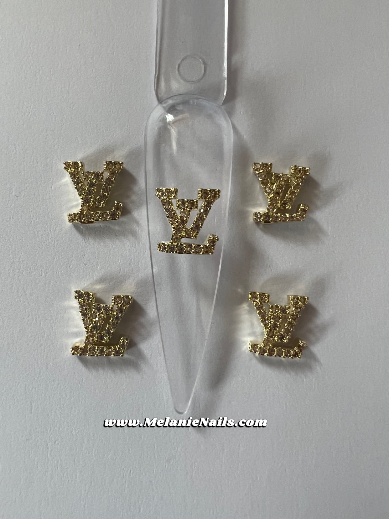 LV Silver Nail Charms – melanienails