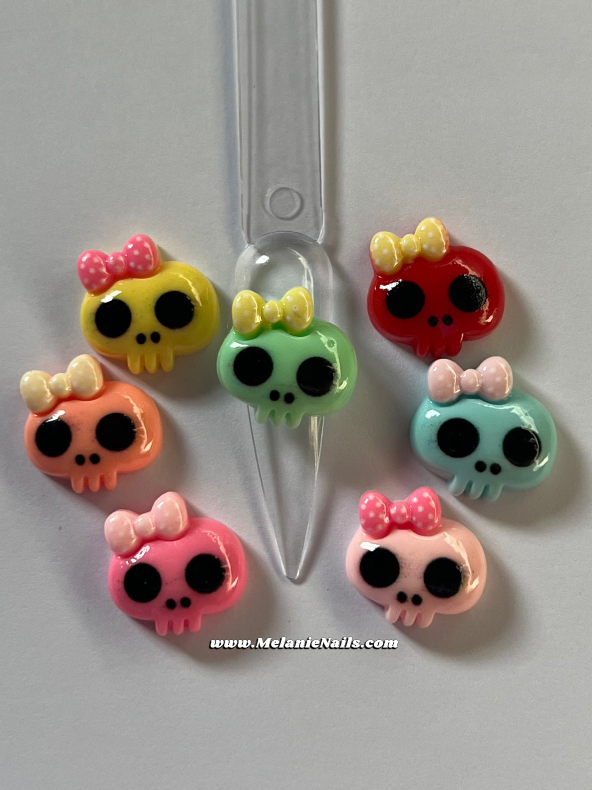 Halloween Skull Nail Charms