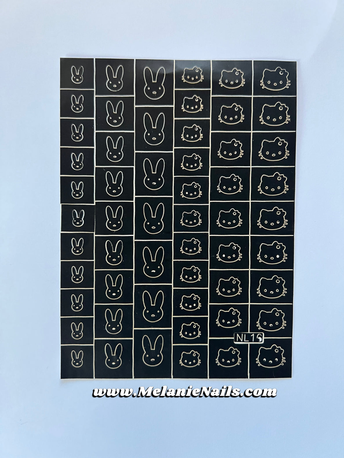 Nail Stencil Sheet Melanienails