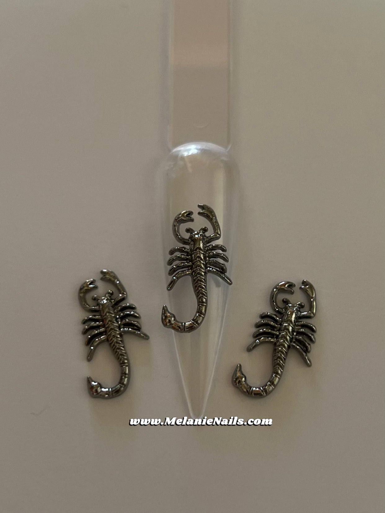 Antique Silver Scorpion Nail Charms