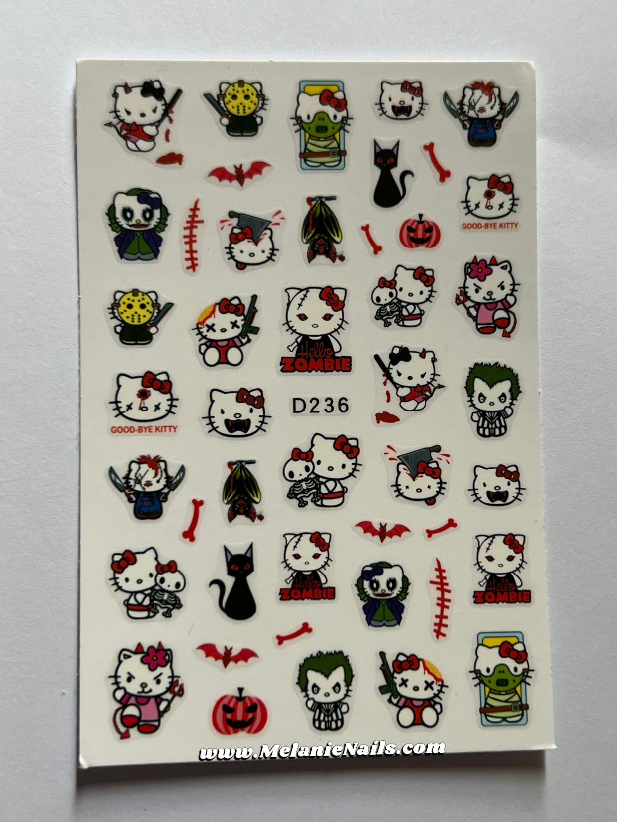 Halloween Kitty Nail Stickers