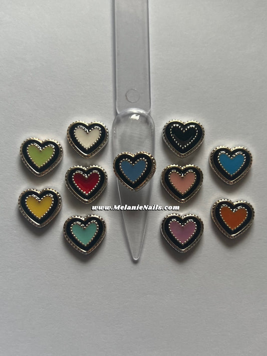 Heart Nail Charms