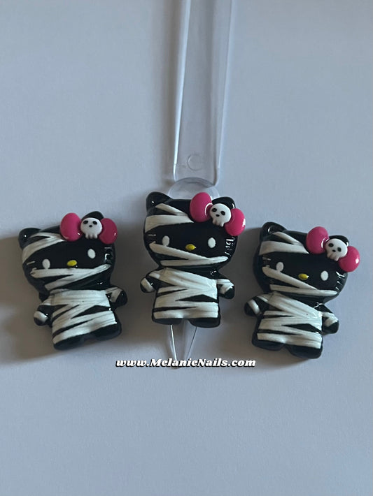 Halloween Kitty Nail Charms