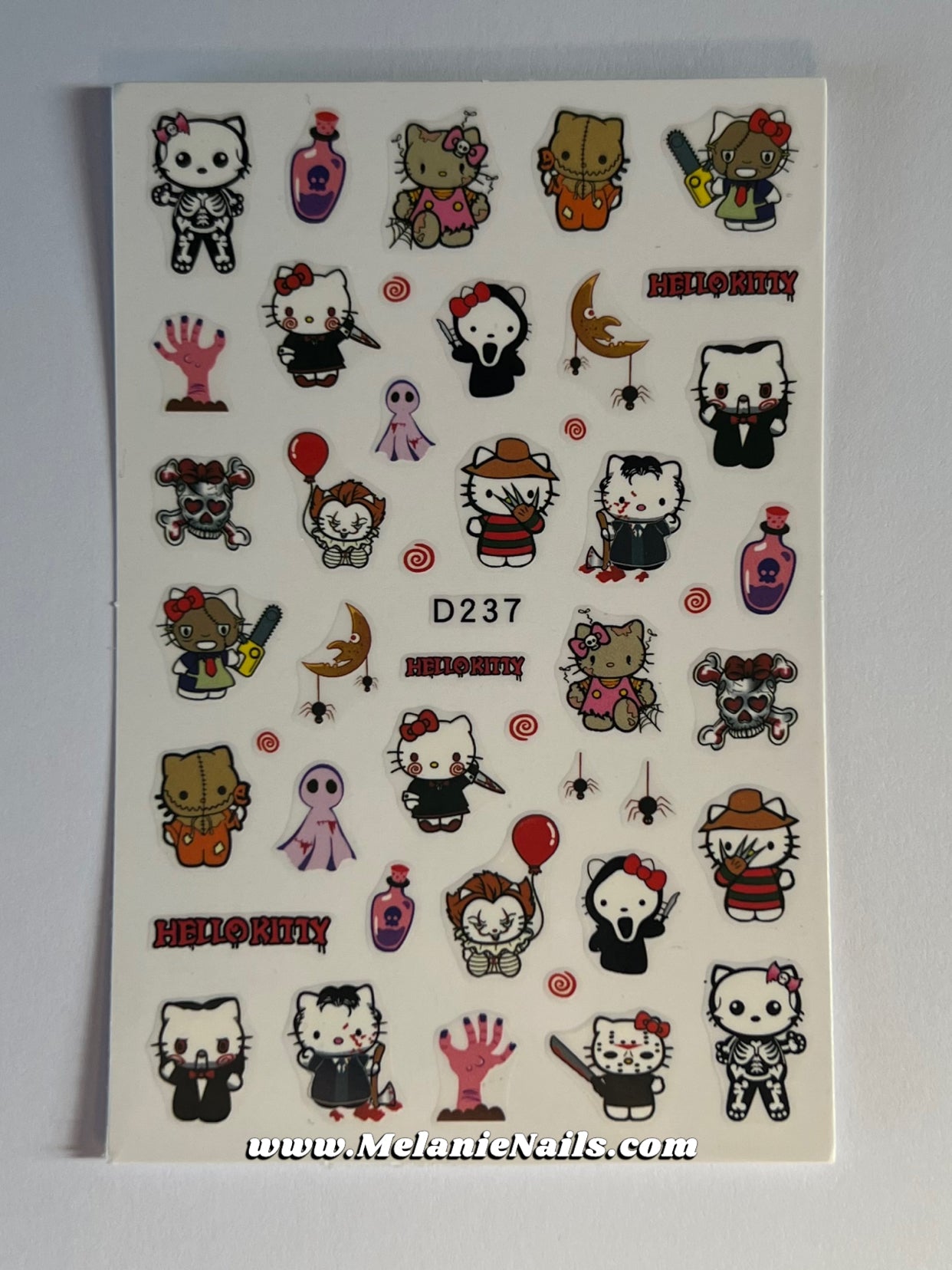 Halloween Kitty Nail Stickers