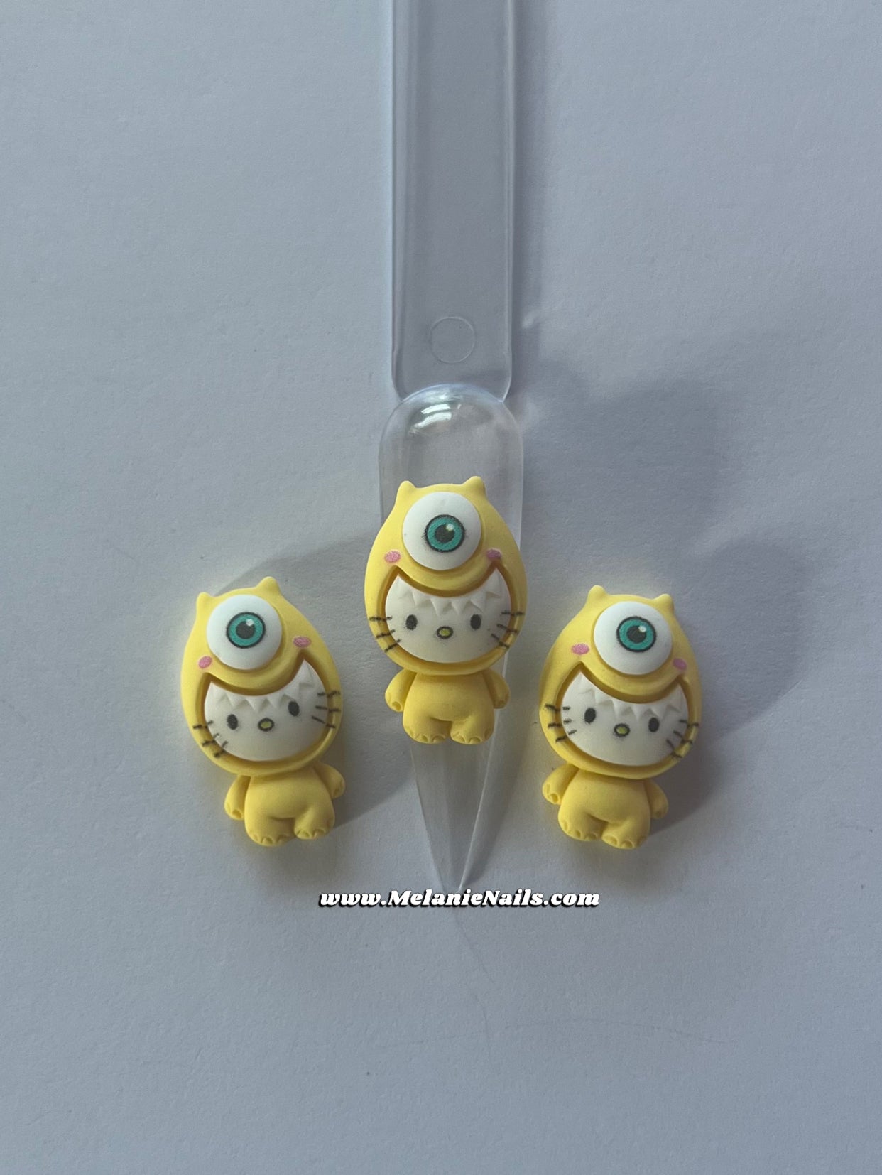 Yellow Kitty Nail Charms