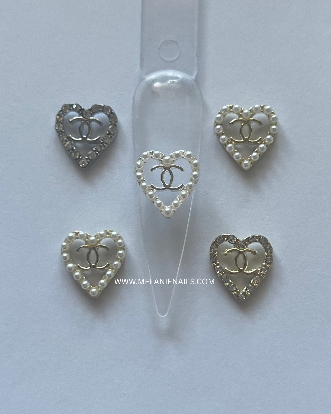 CC Heart Nail Charms