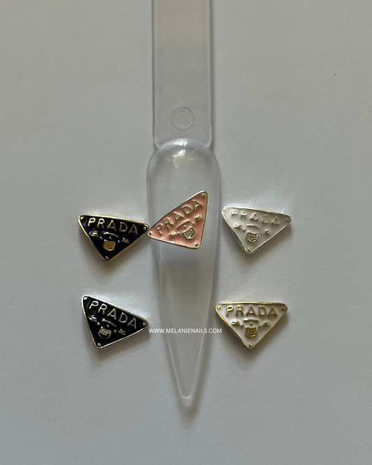 P Triangle Nail Charms