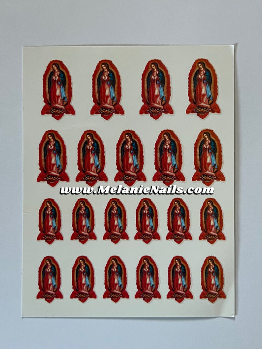 Virgencita Nail Stickers