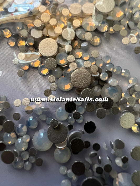 White Opal Nail Rhinestones