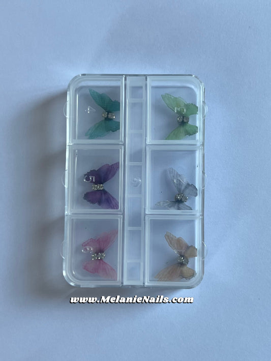 Magnetic Butterfly Nail Charm Box