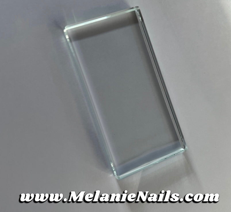 Clear Glass Nail Polish Mixing Palette