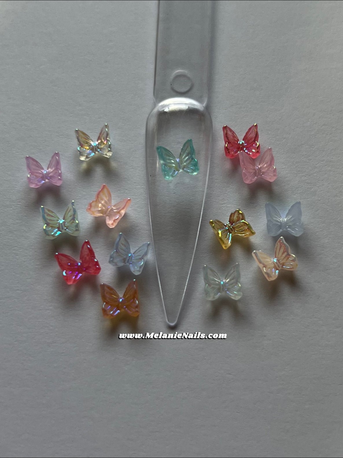 Aurora Butterfly Nail Charms