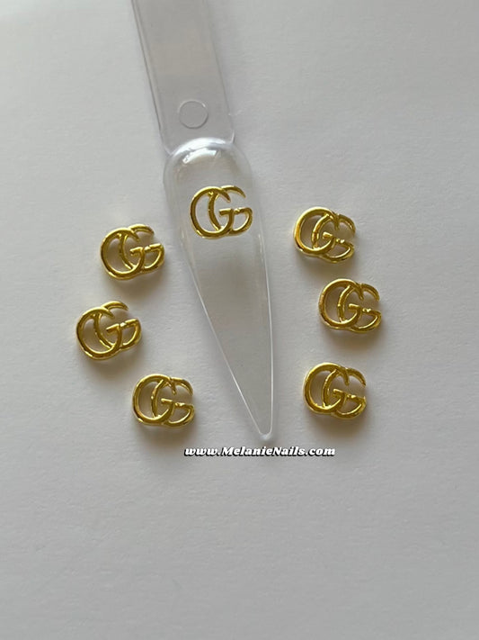 GG Gold Nail Charms