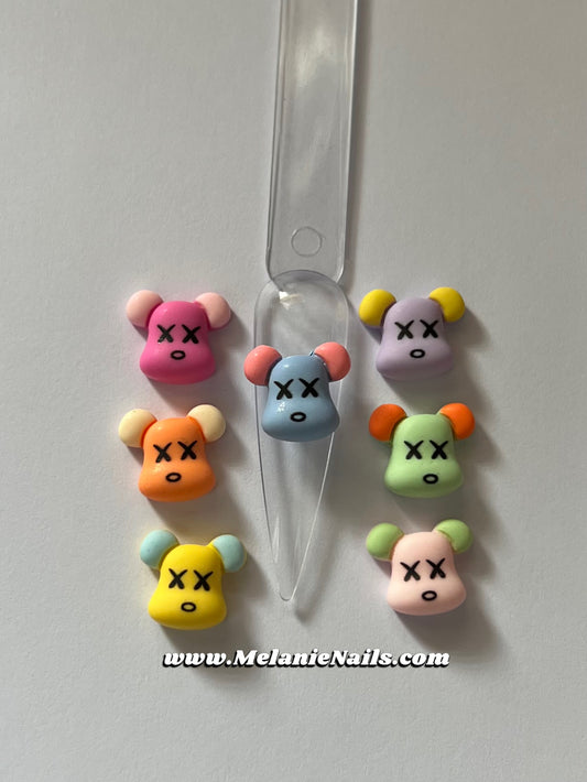 Kawaii Bear Nail Charms