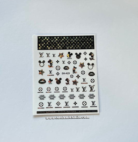 LV Nail Stickers