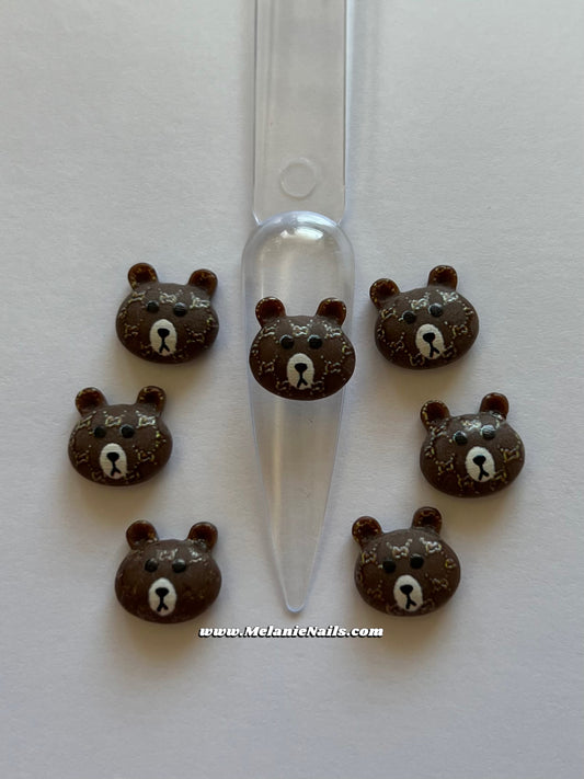 Small Bear Nail Charms