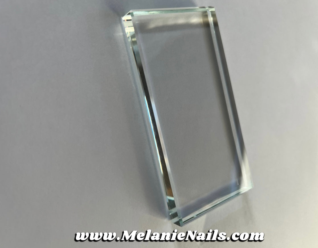 Clear Glass Nail Polish Mixing Palette