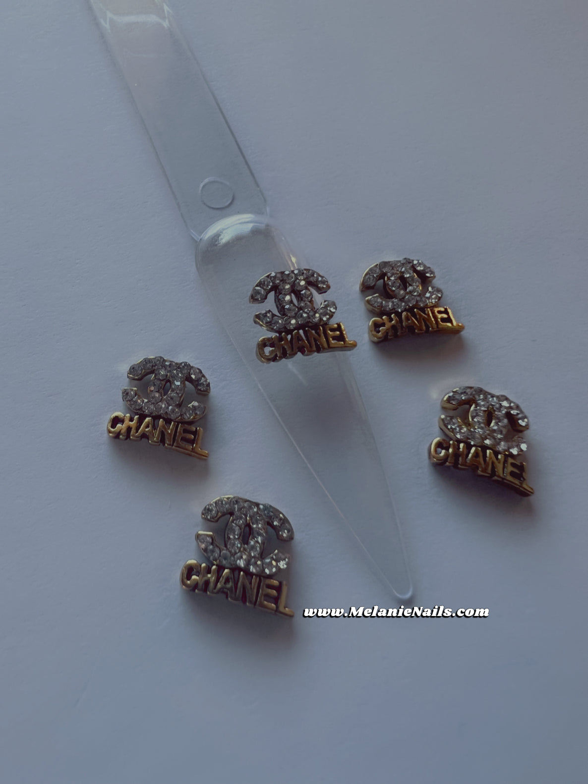 CC Bronze Diamond Nail Charms