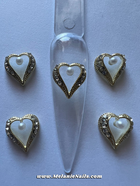 Heart Nail Charms