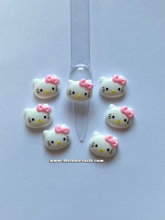 Kitty Head Nail Charms