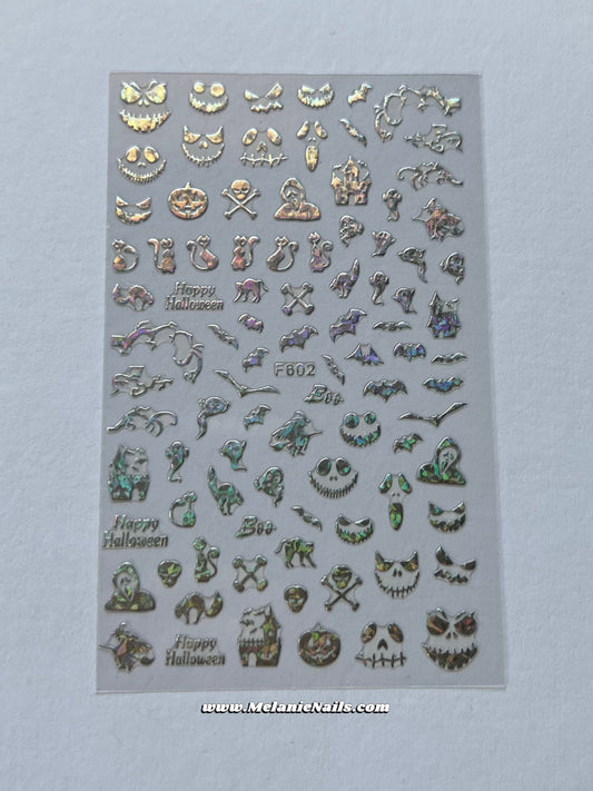 Holographic Halloween Stickers