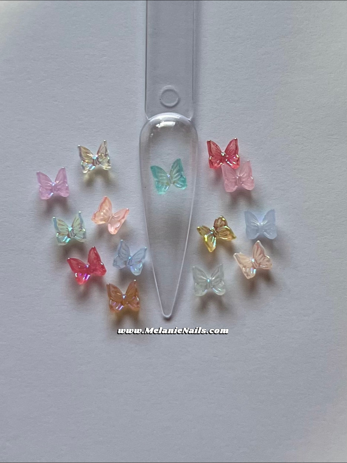 Aurora Butterfly Nail Charms