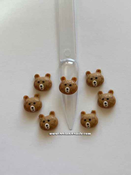 Small Bear Nail Charms