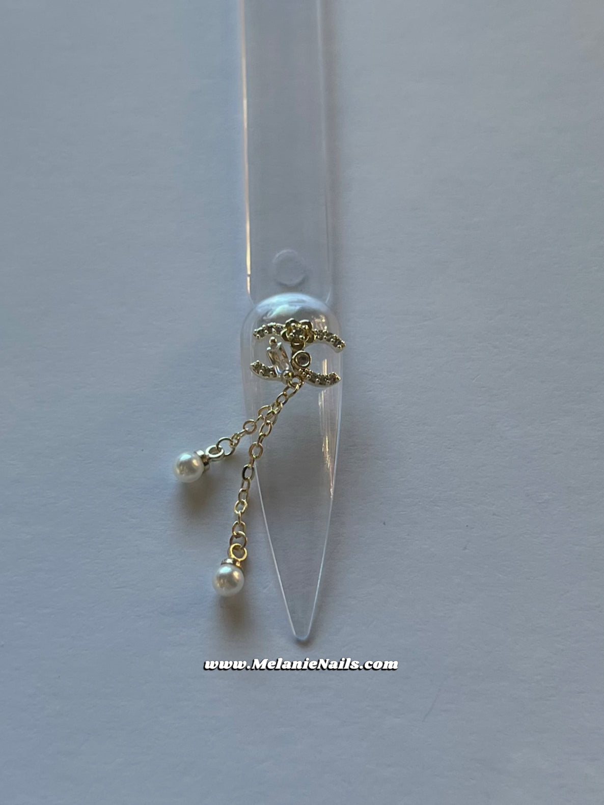 CC Gold Dangle Nail Charms