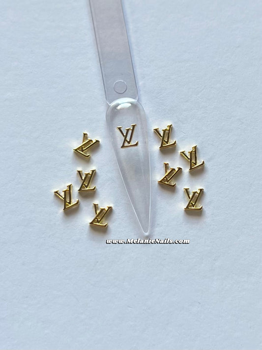 LV Gold Nail Charms