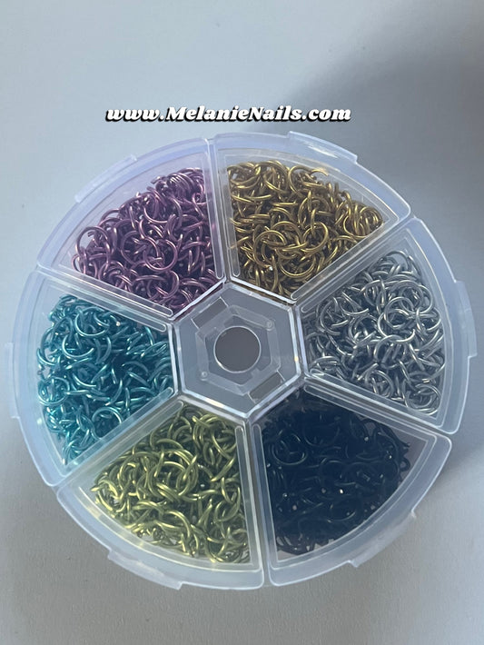 Colorful Jump Ring Mix Container