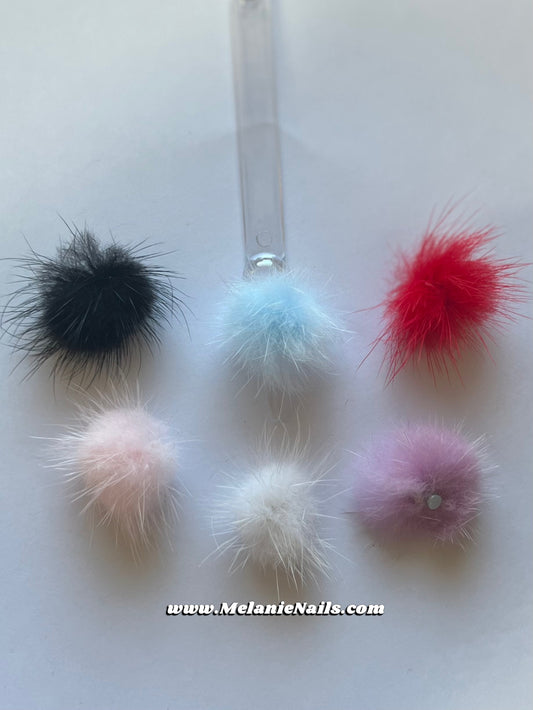 Magnetic Pom Pom Nail Charms