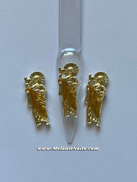 Yellow San Judas Nail Charms