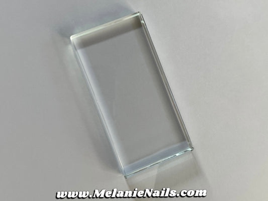 Clear Glass Nail Polish Mixing Palette