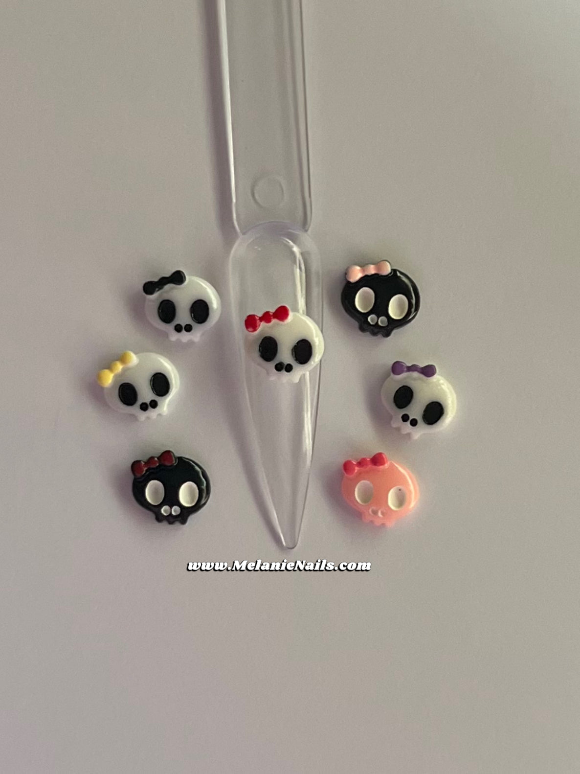 Halloween Skull Nail Charms